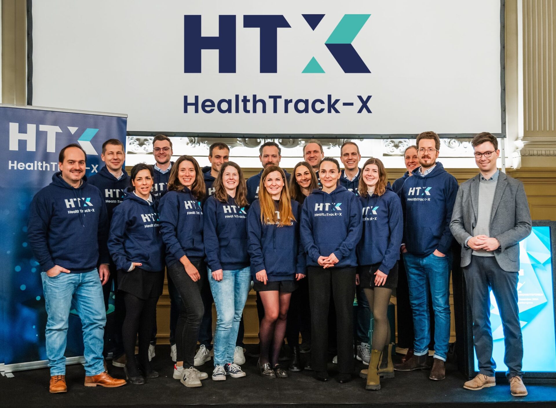 Gruppenbild vom zweiten Konsortialtreffen von Healthtrack-X